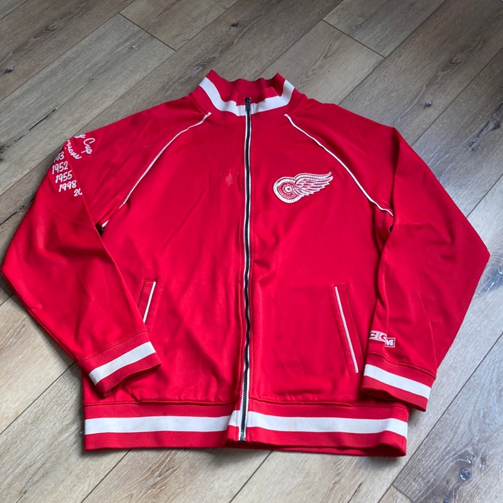 Vintage Detroit Red Wings CCM Stanley Cup Champions Jacket Size X-Large